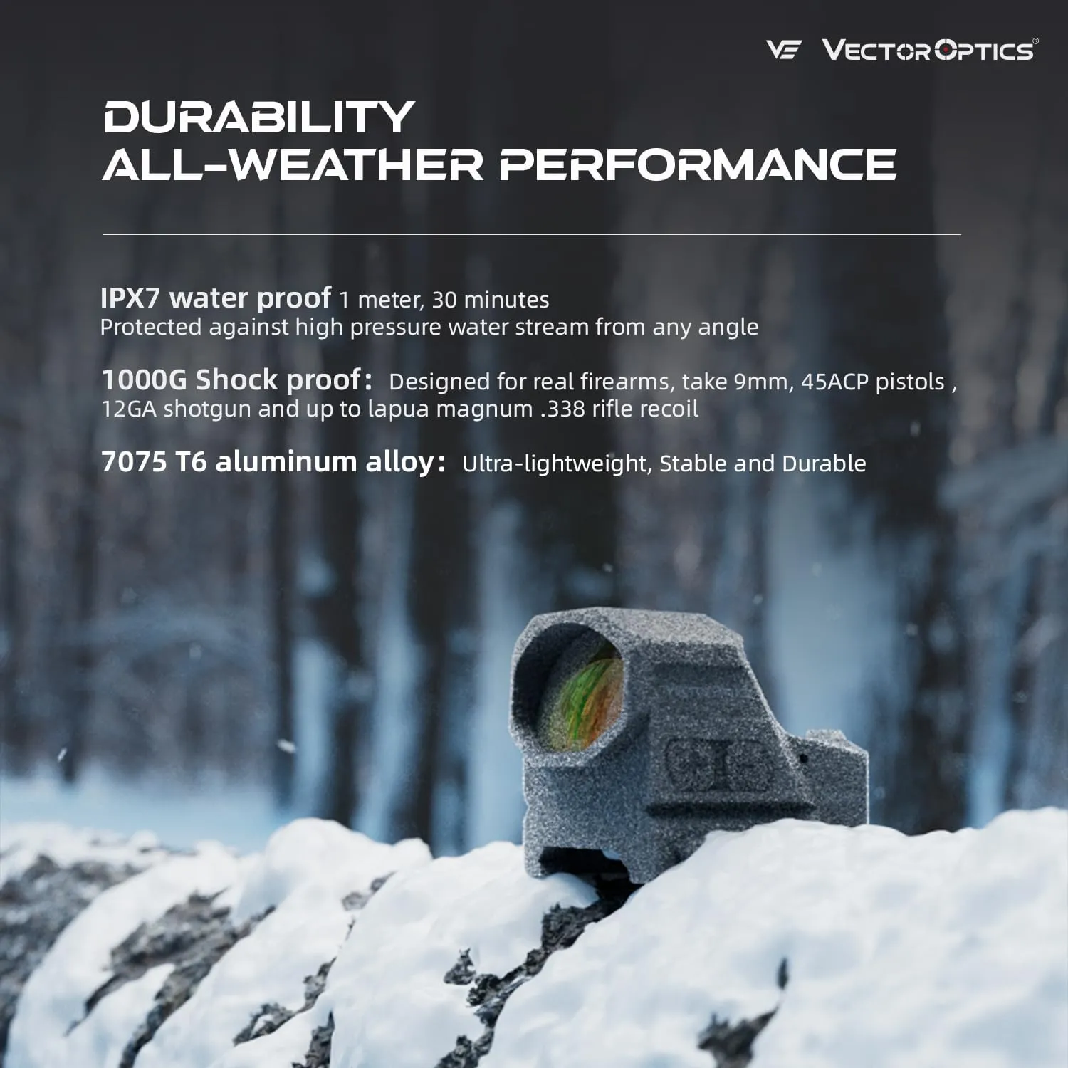Vector Opitcs Frenzy-x 1x19x26 Illuminated 3 MOA Red Dot, Aspheric Sight, Side Battery, Low Profile, Motion Awake,IPX7, 7075 T6 Aluminum, SCRD-64