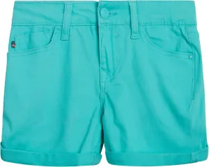 VIGOSS Girls’ Shorts – Basic Soft Stretch Twill Shorts for Girls – Kids’ Adjustable Roll-Cuff Shorts (4-16)