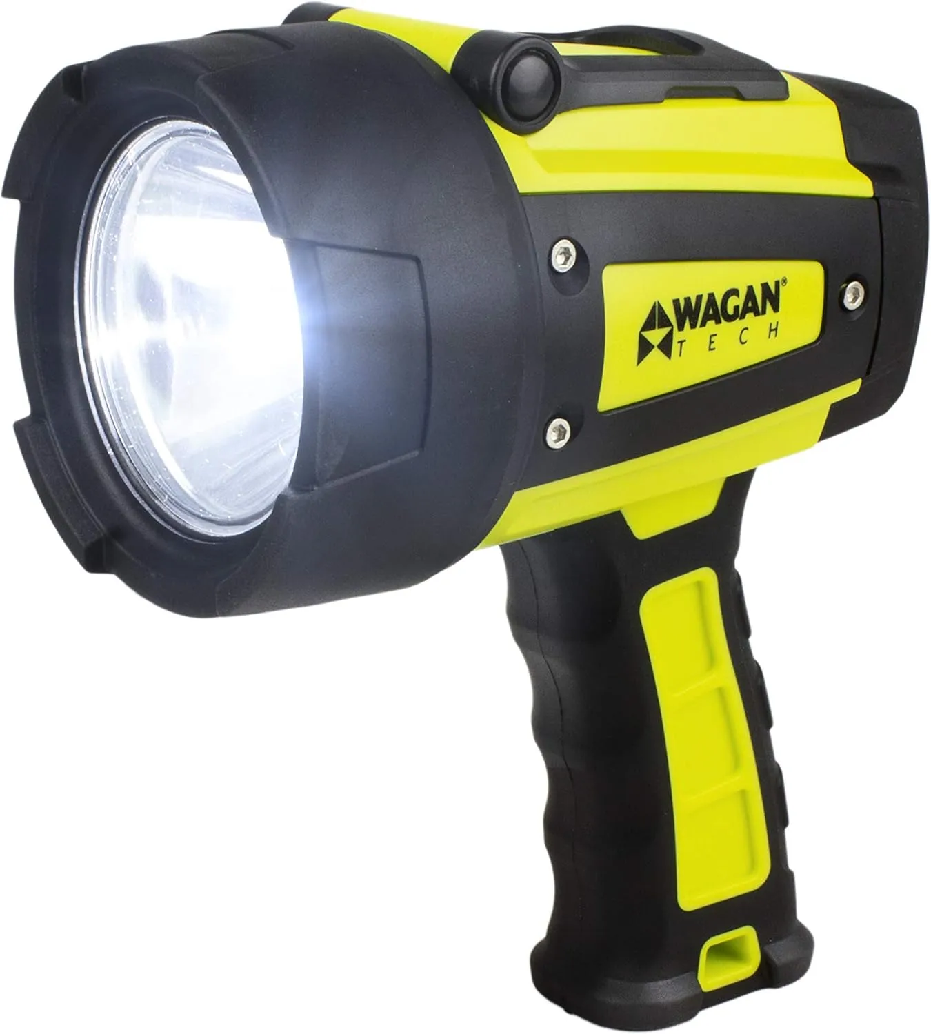 Wagan EL4322 Brite-Nite WR600 USB Rechargeable LED Handheld Spotlight 600 Lumen LED Lights 3 Lighting Modes 7 Position Hanging Stand Waterproof for Marine Boat Camping Country Farm Gift
