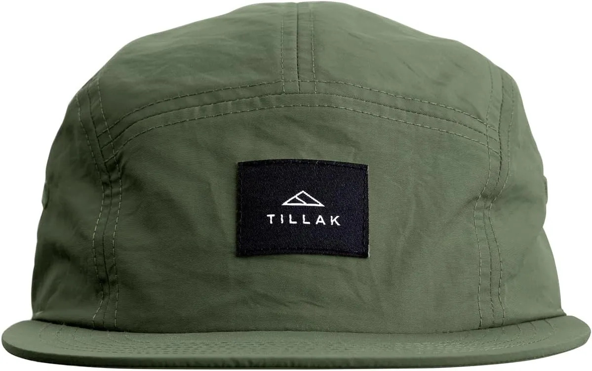 Wallowa Camp Hat, Lightweight Nylon 5 Panel Cap with Snap Closure