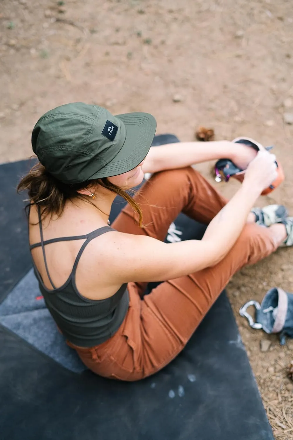 Wallowa Camp Hat, Lightweight Nylon 5 Panel Cap with Snap Closure
