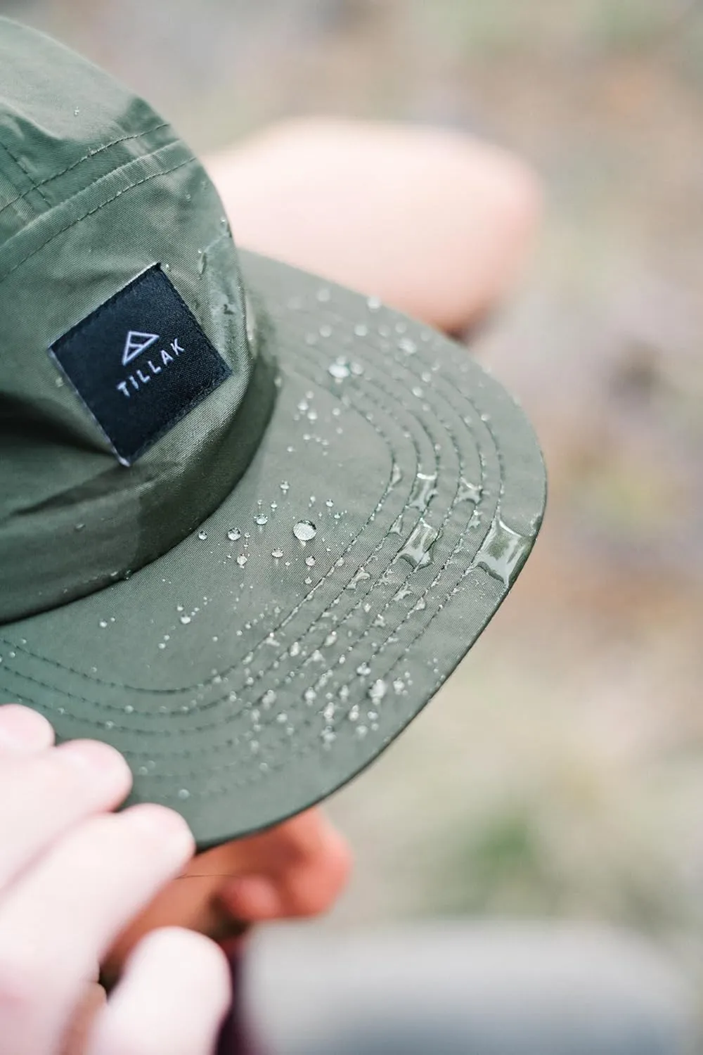 Wallowa Camp Hat, Lightweight Nylon 5 Panel Cap with Snap Closure
