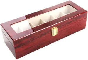 Watch Box Stand Watch Box Male Jewelry Storage Box 6 Grid Watch Storage Box Wooden