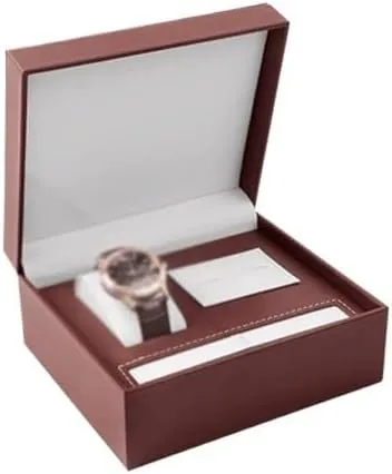 Watch Box Wood Grain Watch Box Casual Jewelry Box Jewelry Gift Box Watch Box Storage Clock Box (A)
