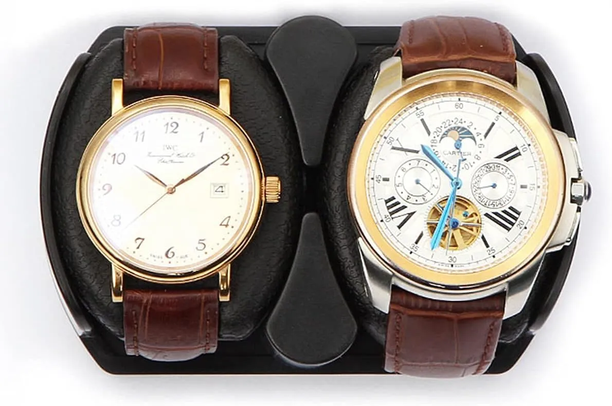 Watch Display Box Watch Winder for 8 Automatic Watches Piano Paint Exterior Watch Rotator Box with LED Lights Quiet Japanese Mabuchi Motor Flexible Watch Pillow Fit Lady and Man Watches
