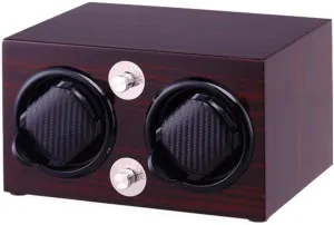 Watch Winder, 2 Automatic Winding Watch Winder, Wooden Mechanical Watch Winder, AntiMagnetic HighEnd Watch Display Box Box