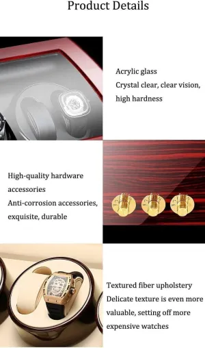 Watch Winders Automatic Wood Display Box Storage