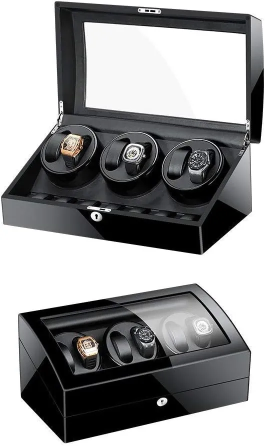 Watch Winders, Automatic Wood Watch Winder Display Box 6 7 Storages,Watch Winder Box for Men,Women's Jewelry Box/Watch Box Watch Winder (A A)