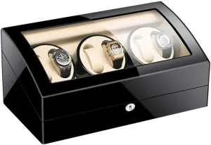 Watch Winders, Automatic Wood Watch Winder Display Box 6 7 Storages,Watch Winder Box for Men,Women's Jewelry Box/Watch Box Watch Winder (D A)