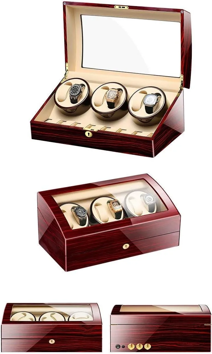 Watch Winders, Automatic Wood Watch Winder Display Box 6 7 Storages,Watch Winder Box for Men,Women's Jewelry Box/Watch Box Watch Winder Display Watch Box Watch Storage