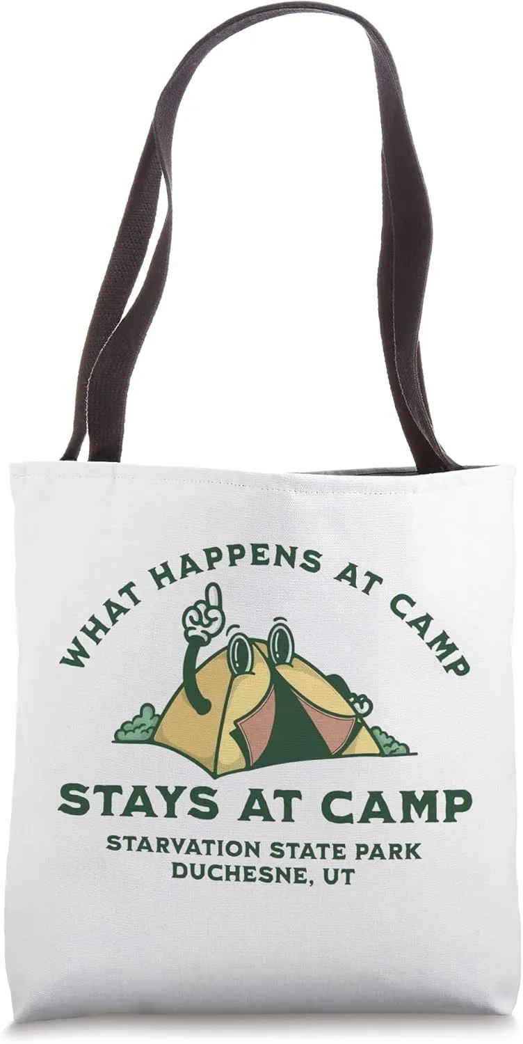 What Happens At Camp, Starvation State Park, Duchesne, UT Tote Bag