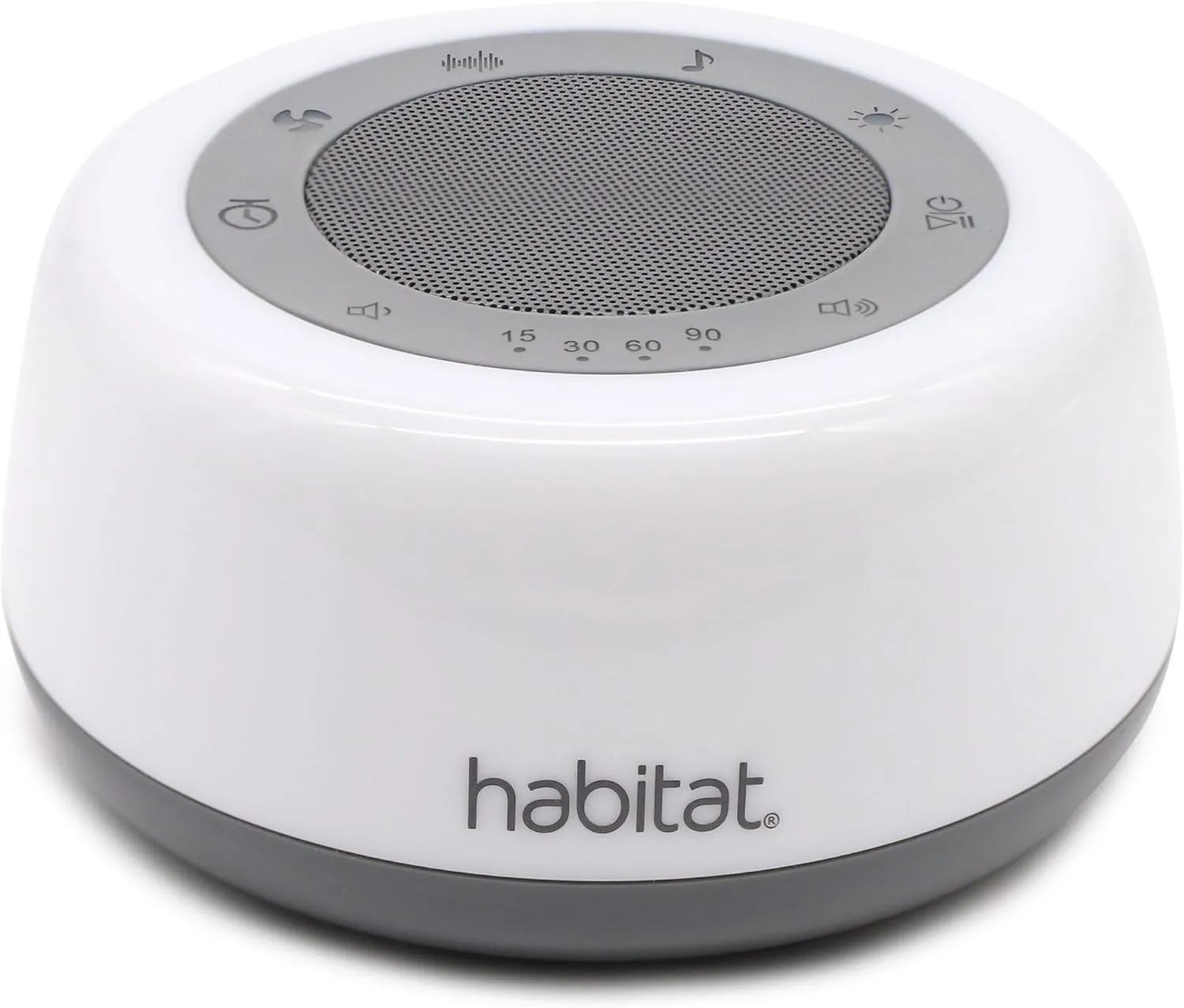 White Noise Machine, Multi-Color Night Light, 25 Relaxation Sounds, Bluetooth, 4 Timer Options, 15 Volume Levels