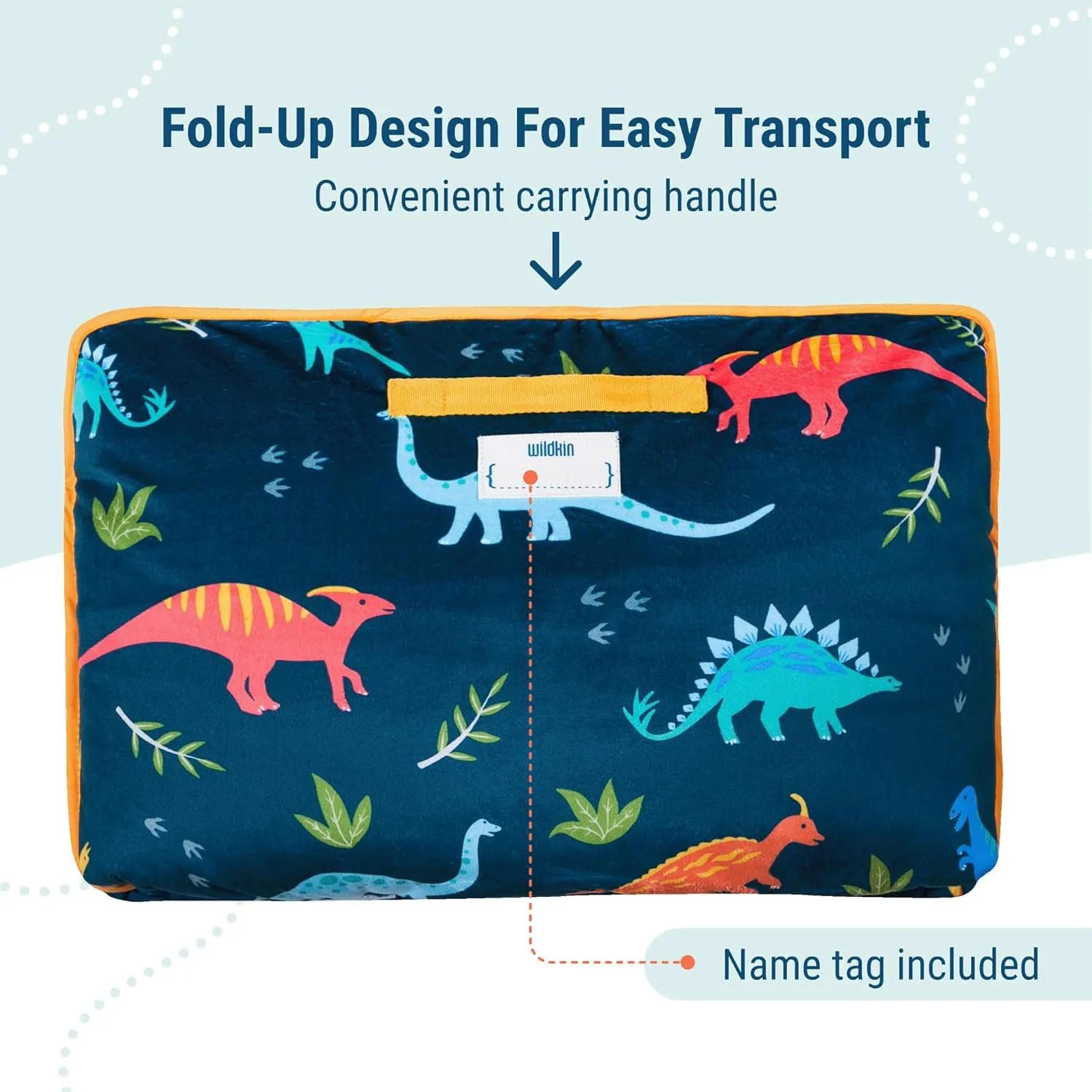 Wildkin Kids Plush Nap Mat – Soft, Cozy, Convenient for Daycare & Preschool