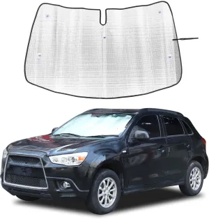 Windshield Sunshade Fit for Mitsubishi ASX 2011-2018, Folding Car Sun Shade for Front Window, Auto Sun Protection Visors Blocks UV Rays and Keeps Vehicle Cool