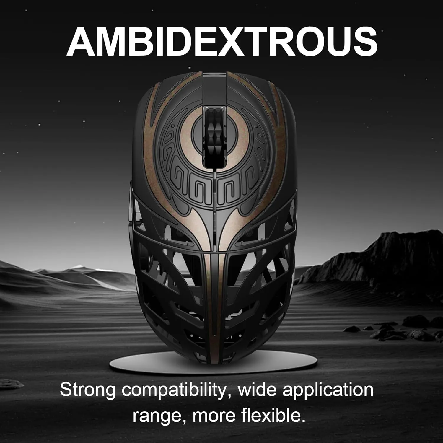 WLMOUSE Strider Magnesium Gaming Mouse 45g Superlight Magnesium Alloy Wireless Gaming Mouse, 125-8000Hz (Adjustable) Wireless Polling Rate, PAW 3950 HS Sensor, for PC/Laptop/Mac(Strider OM-Black)