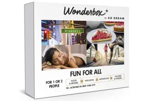 Wonderbox - Original Gift Idea- Experience gift - FUN FOR ALL in NYC- For 1 or 2 people - 1 activity to choose from: Airboat, Relaxing Massage, Speedboat, food experience, Summit One Vanderbilt...