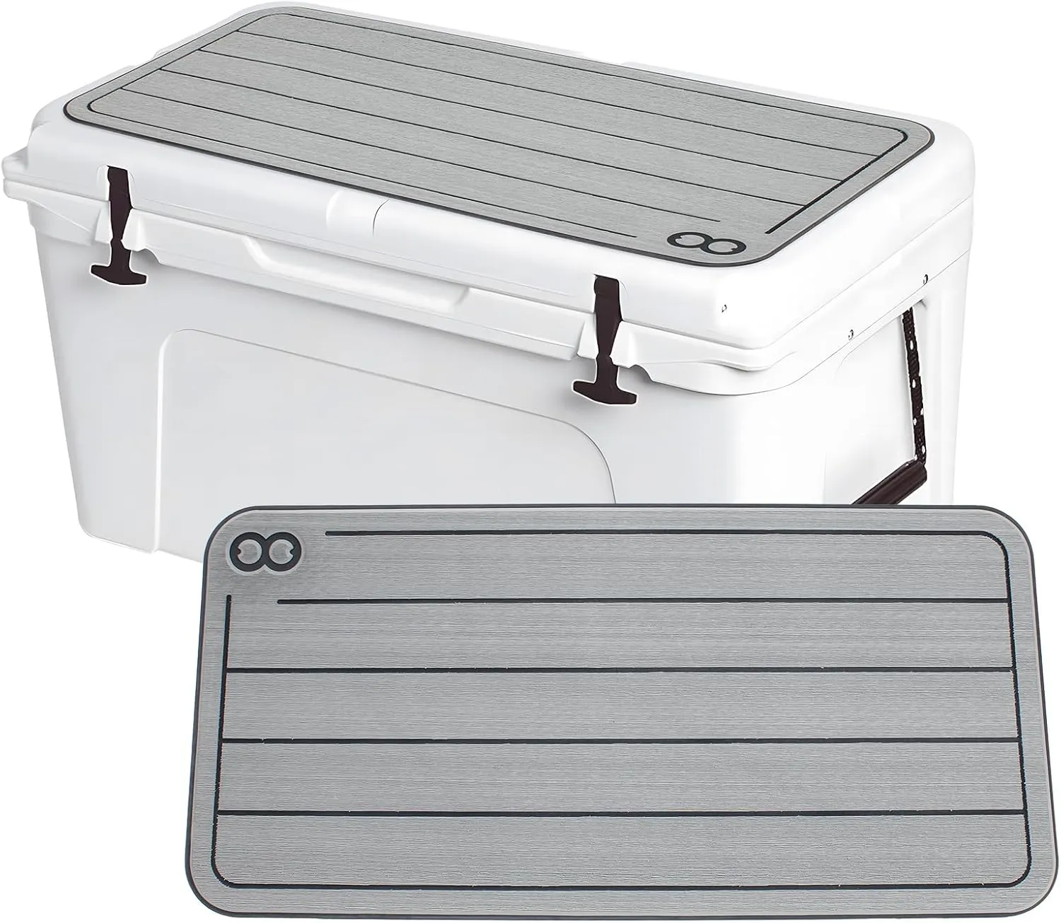 WOOWAVE EVA Mat Cooler Pad for YETI Tundra 75,Peel & Stick Application, Non Slip Comfort Accessories (Grey)