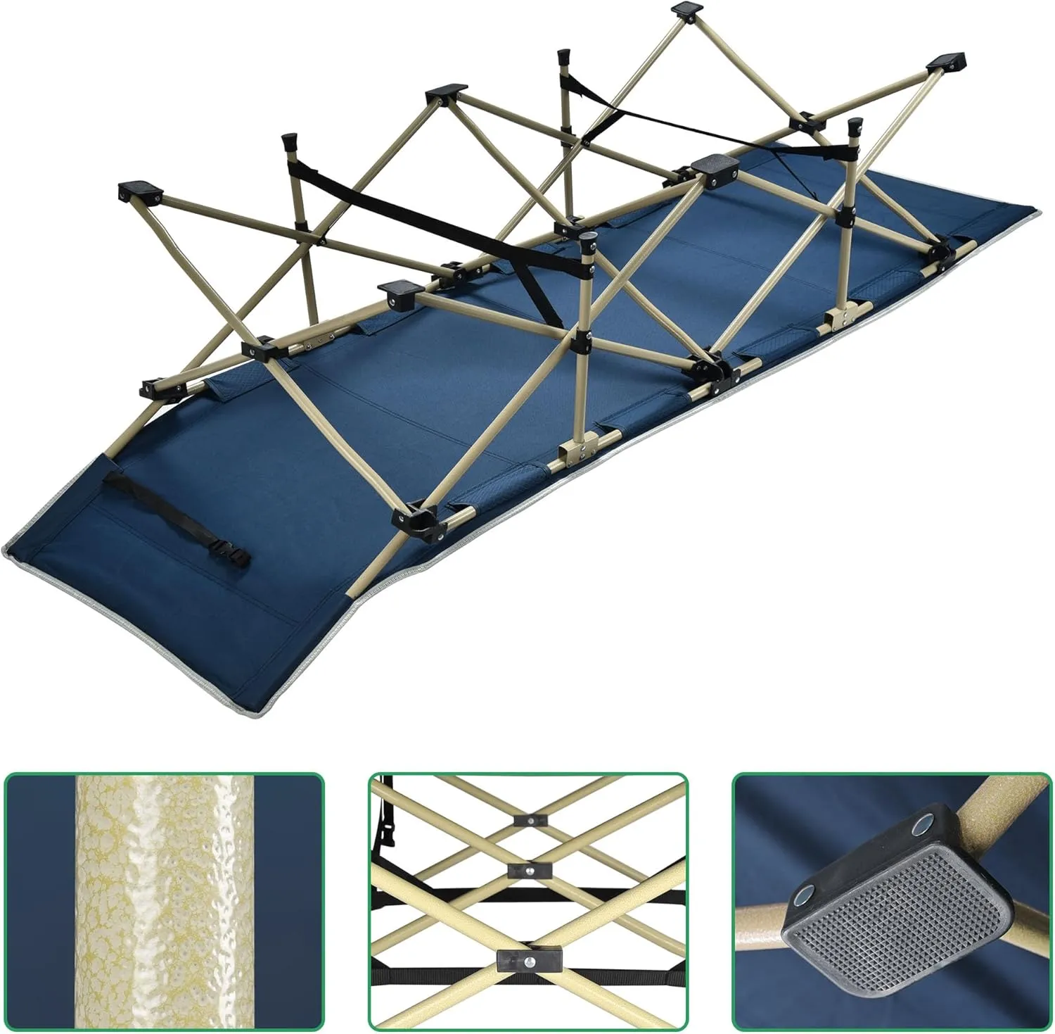 Yescom Potable Collapsible Camping Cot Bed Carry Bag for Travel Home Office Nap Outdoor