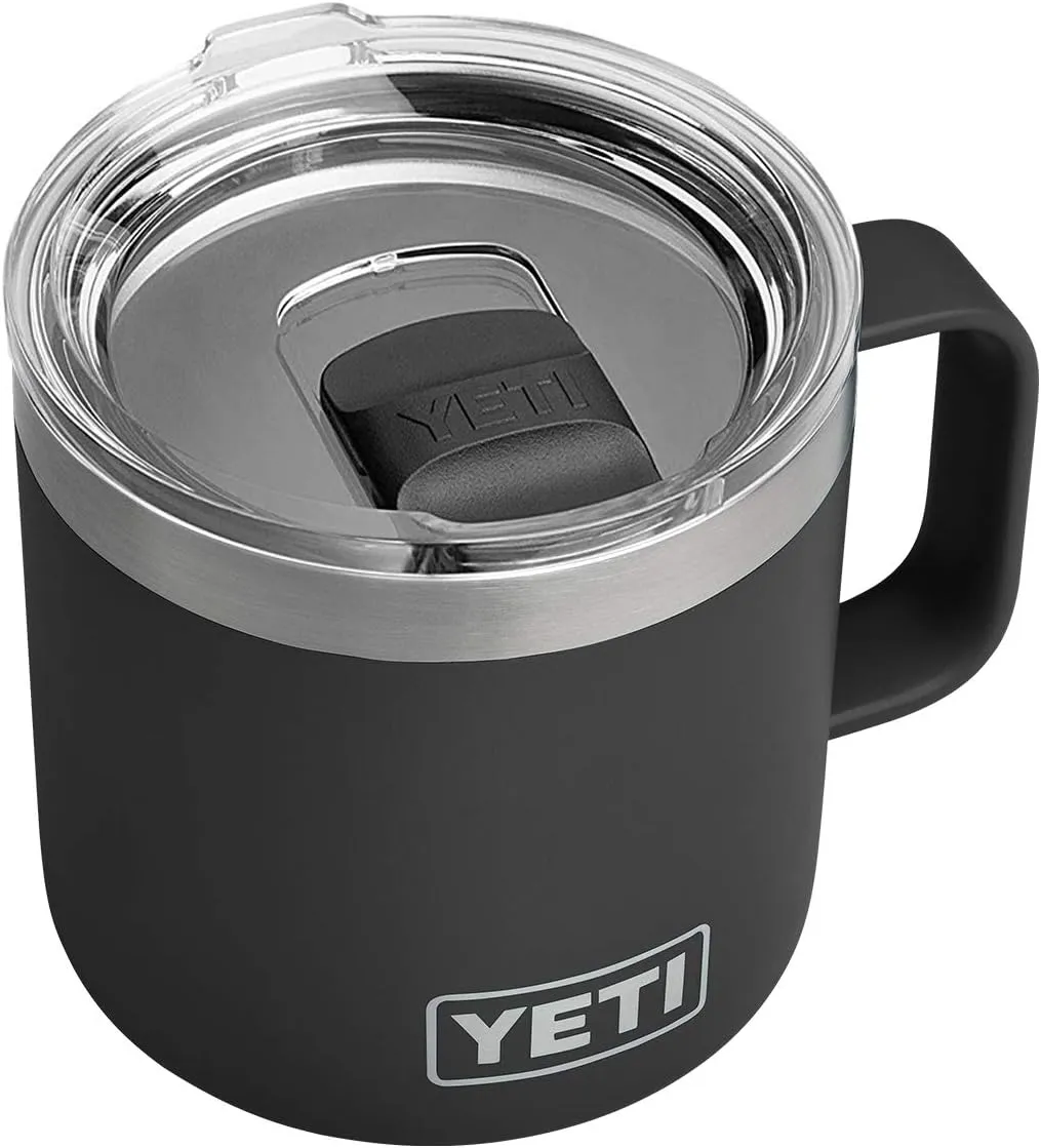 YETI Rambler 14 oz Mug, Vacuum Insulated, Stainless Steel with MagSlider Lid, Stainless