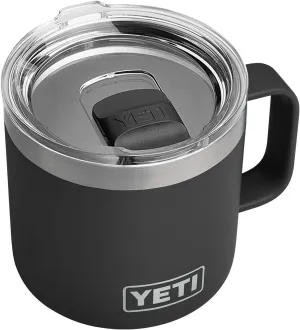 YETI Rambler 14 oz Mug, Vacuum Insulated, Stainless Steel with MagSlider Lid, Stainless