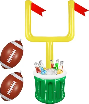Zhanmai Large Football Inflatable Drink Cooler Inflatable Serving Bar Food Container Drink Holder for football Party Supplies Decorations