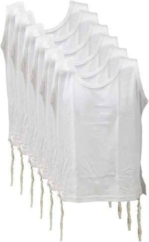 Zion Judaica Quality Boys Tzitzit Undershirt Kids Fine Cotton Certified Kosher T-Shirt Tzitzis Sweat Free Camp Talit Katan
