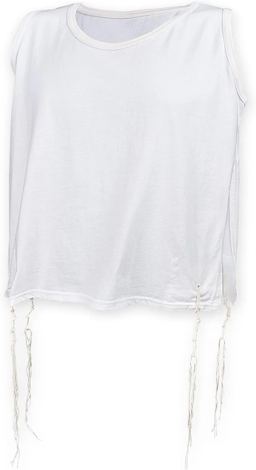 Zion Judaica Quality Boys Tzitzit Undershirt Kids Fine Cotton Certified Kosher T-Shirt Tzitzis Sweat Free Camp Talit Katan